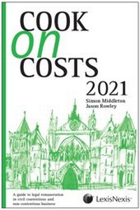 Enlarge image Cover: Cook on Costs 2021 - Butterworths Law