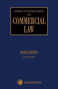 Abbildung von: Goode on Commercial Law - Butterworths Law