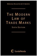 Cover: Morcom, Roughton and St Quintin: The Modern Law of Trade Marks - Butterworths Law