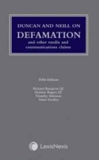Enlarge image Cover: Duncan and Neill on Defamation - Butterworths Law