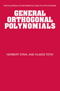 Enlarge image Cover: General Orthogonal Polynomials - Cambridge University Press