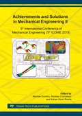 Cover: Achievements and Solutions in Mechanical Engineering II - Trans Tech Publications Ltd
