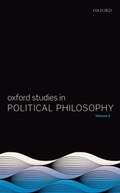 Cover: Oxford Studies in Political Philosophy Volume 6 - OUP eBook