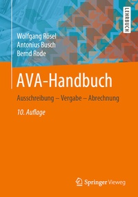 Abbildung von: AVA-Handbuch - Springer Vieweg
