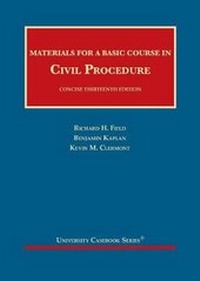 Abbildung von: Materials for a Basic Course in Civil Procedure, Concise - CasebookPlus - West Academic Press
