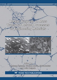 Enlarge image Cover: Recent Progress on Mass Transport Related Processes in Engineering Materials - Trans Tech Publications Ltd