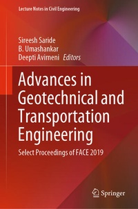 Enlarge image Cover: Advances in Geotechnical and Transportation Engineering - Springer