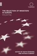 Cover: The Selection of Ministers in Europe - Routledge
