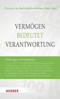 Abbildung von: Vermögen bedeutet Verantwortung - Verlag Herder