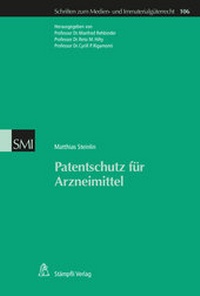 Abbildung von: Patentschutz für Arzneimittel - Stämpfli Verlag