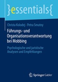 Cover: F&uuml;hrungs- und Organisationsverantwortung bei Mobbing - Springer Gabler