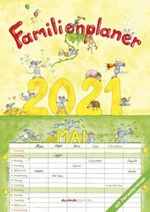 Familienplaner Cartoon 21 Familienkalender A3 29 7x42 Cm Mit 6 Spalten Mit Ferienterminen Wandplaner Mit Viel Schweitzer Online