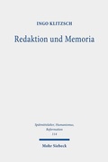 Abbildung von: Redaktion und Memoria - Mohr Siebeck