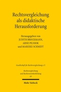 Cover: Rechtsvergleichung als didaktische Herausforderung - Mohr Siebeck