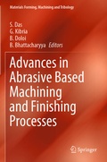 Cover: Advances in Abrasive Based Machining and Finishing Processes - Springer