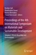 Cover: Proceedings of the 4th International Symposium on Materials and Sustainable Development - Springer