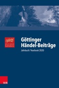 Cover: G&ouml;ttinger H&auml;ndel-Beitr&auml;ge, Band 21 - Vandenhoeck & Ruprecht