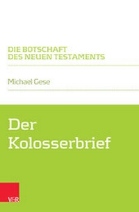 Abbildung von: Der Kolosserbrief - Vandenhoeck & Ruprecht