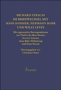 Cover: Richard Strauss. Briefwechsel mit Hermann Bahr, Hans Sommer und Willy Levin - Schott Music