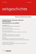 Cover: Displaced-Persons-Forschung in &Ouml;sterreich und Deutschland - Brill Deutschland