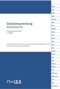 Abbildung von: Gesetzessammlung Arbeitsrecht - Facultas / FlexLEX
