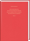 Cover: Die Handschriften der Signaturenreihe Hdschr. der Staatsbibliothek zu Berlin - Preu&szlig;ischer Kulturbesitz. Teil 2: Hdschr. 151-300 - Harrassowitz Verlag