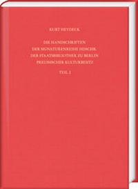 Abbildung von: Die Handschriften der Signaturenreihe Hdschr. der Staatsbibliothek zu Berlin - Preußischer Kulturbesitz. Teil 2: Hdschr. 151-300 - Harrassowitz Verlag