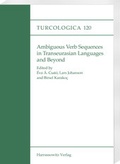 Cover: Ambiguous Verb Sequences in Transeurasian Languages and Beyond - Harrassowitz Verlag