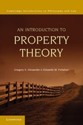 Cover: An Introduction to Property Theory - Cambridge University Press