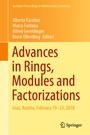 Cover: Advances in Rings, Modules and Factorizations - Springer