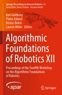 Cover: Algorithmic Foundations of Robotics XII - Springer