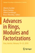 Cover: Advances in Rings, Modules and Factorizations - Springer