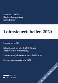 Abbildung von: Lohnsteuertabellen 2020 - Verlag Österreich