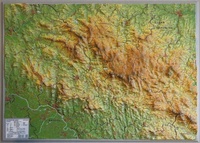 Abbildung von: Relief Bayerischer Wald klein 1:275.000 - georelief Vertriebs GbR