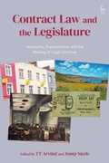 Bild: Contract Law and the Legislature - Hart Publishing