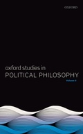Cover: Oxford Studies in Political Philosophy Volume 6 - OUP eBook