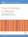 Cover: The University in Dissent - Routledge
