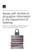 Cover: Issues with Access to Acquisition Information in the Department of Defense - RAND