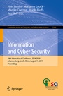 Cover: Information and Cyber Security - Springer