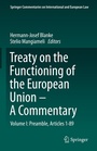Cover: Treaty on the Functioning of the European Union - A Commentary - Springer