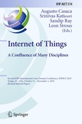 Cover: Internet of Things. A Confluence of Many Disciplines - Springer