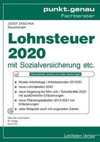 Abbildung von: Lohnsteuer 2020 - Leitfaden