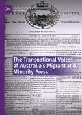 Cover: The Transnational Voices of Australia's Migrant and Minority Press - Palgrave Macmillan