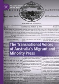 Cover: The Transnational Voices of Australia's Migrant and Minority Press - Palgrave Macmillan