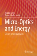 Cover: Micro-Optics and Energy - Springer