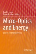 Cover: Micro-Optics and Energy - Springer