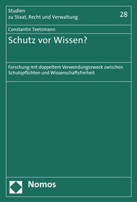 Abbildung von: Schutz vor Wissen? - Nomos