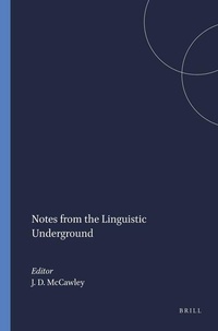 Enlarge image Cover: Notes from the Linguistic Underground - Brill
