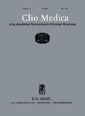 Cover: Clio Medica. Acta Academiae Internationalis Historiae Medicinae, Vol. 17 - Brill