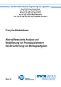 Cover: Altersdifferenzierte Analyse und Modellierung von Prozessparametern bei der Anlernung von Montageaufgaben - Shaker